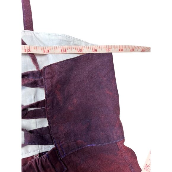 Handmade Hemp Organic Cotton Dress Knee LengthEmbroidered Boho Lagenlook Woodsy - Picture 14 of 16